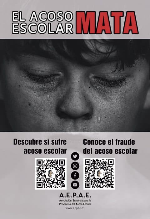 Campaña de AEPAE «El acoso escolar mata» - AEPAE