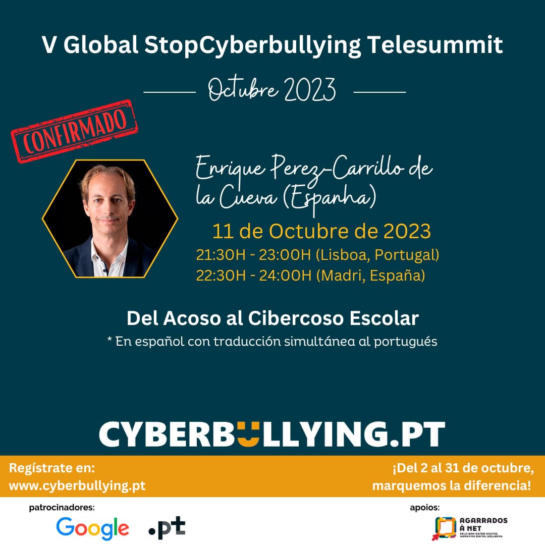 AEPAE participa en el V Global StopCyberbullying Telesummit de Portugal