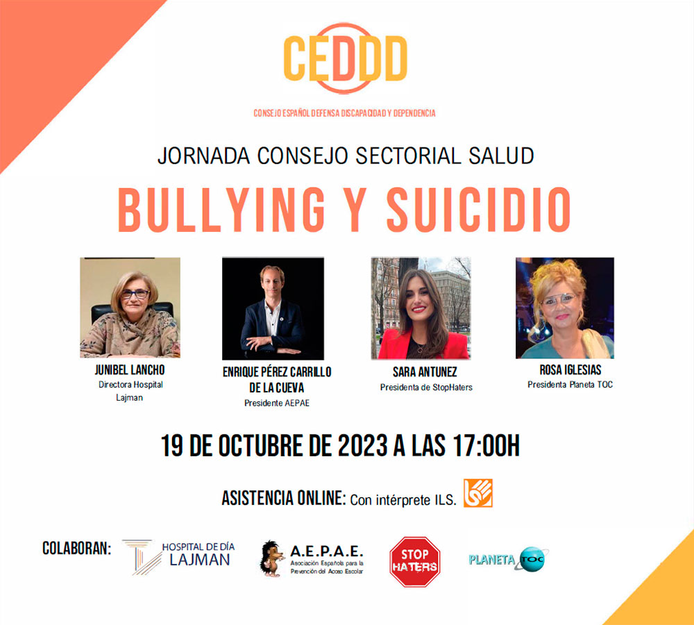 AEPAE en la Jornada “Bullying y suicidio” organizada por el CEDD